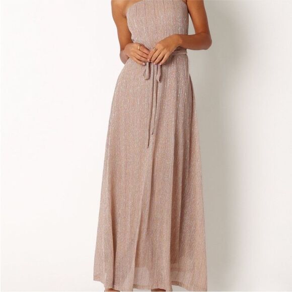 Petal & Pup NWT Elegant Strapless Shimmering Dress size M - Picture 3 of 4